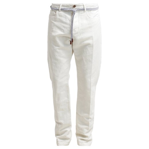 Esprit Spodnie materiałowe off white zalando szary abstrakcyjne wzory