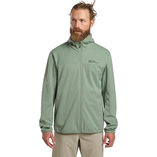 Jack Wolfskin Kurtka softshellowa &quot;Feldberg&quot; w kolorze zielonym ze sklepu Limango Polska w kategorii Kurtki męskie - zdjęcie 183898749