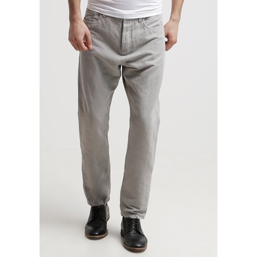 Esprit Spodnie materiałowe stonewall grey zalando szary bawełna