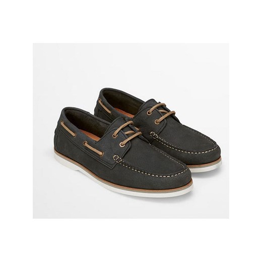 Marc O´Polo Skórzane mokasyny w kolorze granatowym 41 wyprzedaż Limango Polska