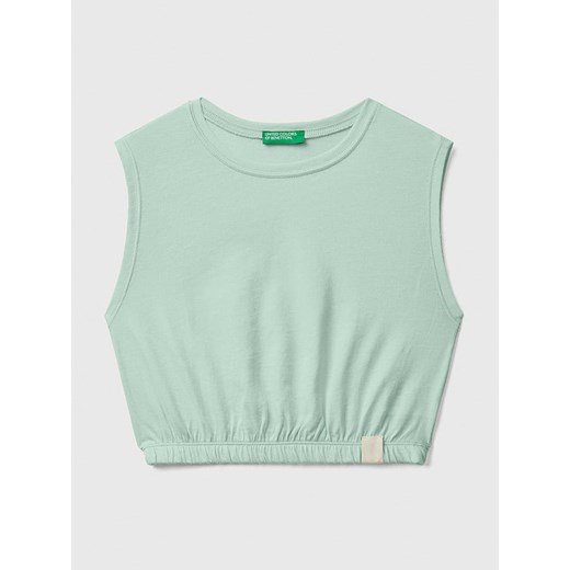 Benetton Top w kolorze zielonym ze sklepu Limango Polska w kategorii Bluzki dziewczęce - zdjęcie 183899556