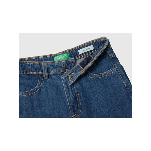 Benetton Bojówki dżinsowe - Comfort fit - w kolorze niebieskim 168 promocyjna cena Limango Polska
