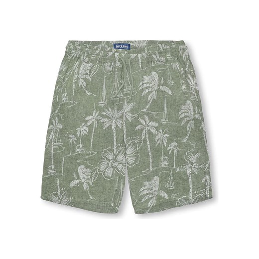 ONLY &amp; SONS Junior Lniane szorty &quot;Aiden&quot; w kolorze szarym ze sklepu Limango Polska w kategorii Spodenki chłopięce - zdjęcie 183899719