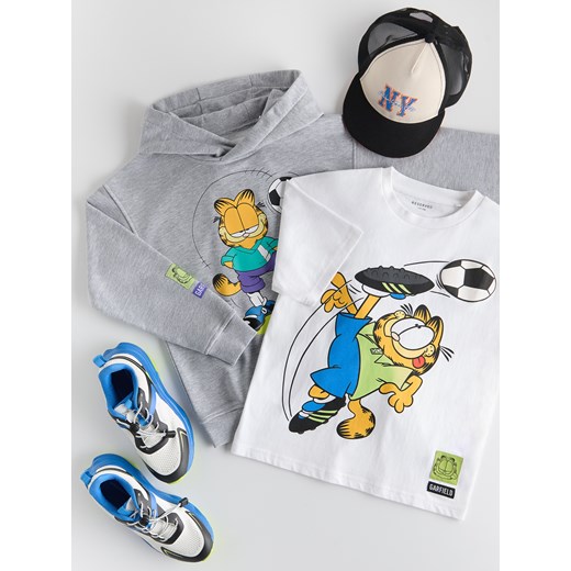 Reserved - T-shirt GARFIELD - biały ze sklepu Reserved w kategorii T-shirty chłopięce - zdjęcie 183900195