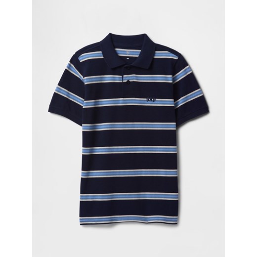 GAP Koszulka polo w kolorze granatowo-błękitnym ze sklepu Limango Polska w kategorii T-shirty chłopięce - zdjęcie 183900389