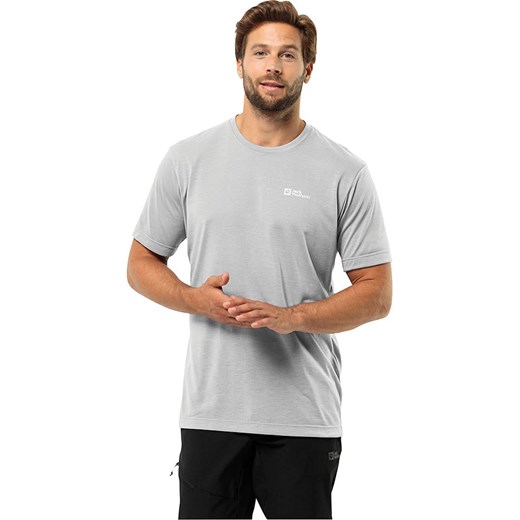 Jack Wolfskin Koszulka funkcyjna &quot;Vonnan&quot; w kolorze szarym ze sklepu Limango Polska w kategorii T-shirty męskie - zdjęcie 183900838