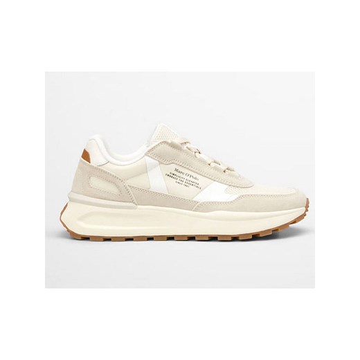 Marc O´Polo Skórzane sneakersy w kolorze kremowo-biało-beżowym ze sklepu Limango Polska w kategorii Buty sportowe męskie - zdjęcie 183901508