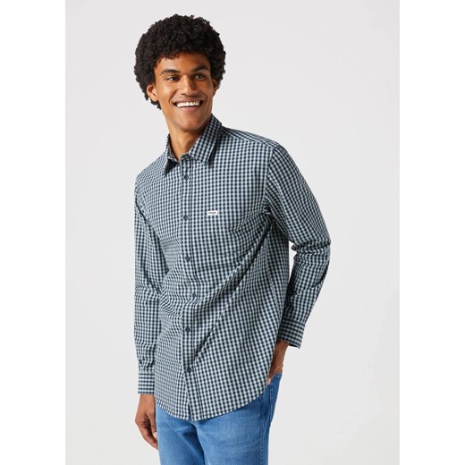 WRANGLER LS 1 PKT SHIRT MĘSKA KOSZULA W KRATĘ KRATA BLACK IRIS 112350495 W5A9016826 ze sklepu YouNeedit.pl w kategorii Koszule męskie - zdjęcie 183902419