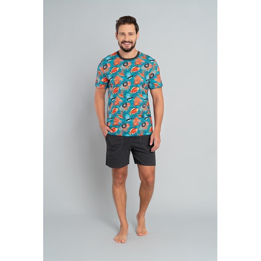 Ocean piżama męska krótki rękaw, krótkie spodnie Italian Fashion XXXL okazja italianfashion