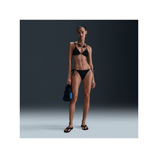 Damski dół od bikini wiązany sznurkami Nike Swim Essential - Czerń ze sklepu Nike poland w kategorii Stroje kąpielowe - zdjęcie 183902988