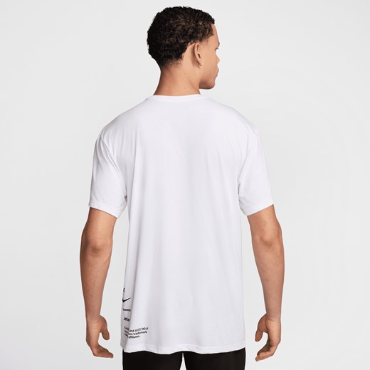 T-shirt męski biały Nike z krótkimi rękawami