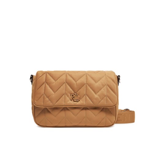 Torebka LAUREN RALPH LAUREN 431969359002 Khaki ze sklepu eobuwie.pl w kategorii Listonoszki - zdjęcie 183903245