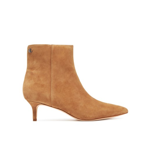 Botki LAUREN RALPH LAUREN 802967779003 Brązowy ze sklepu eobuwie.pl w kategorii Botki - zdjęcie 183903246