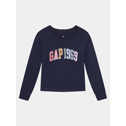 Gap Bluza 788206-00 Granatowy Regular Fit ze sklepu MODIVO w kategorii Bluzy dziewczęce - zdjęcie 183904266