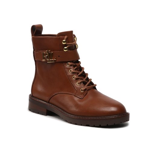 LAUREN RALPH LAUREN Botki Elridge 802838413002 Brązowy ze sklepu MODIVO w kategorii Botki - zdjęcie 183904288