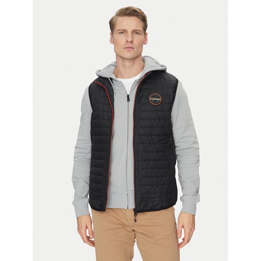 Napapijri Kamizelka NP0A4ICR9411 Czarny Regular Fit ze sklepu MODIVO w kategorii Kamizelki męskie - zdjęcie 183904289