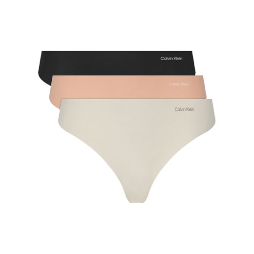 Calvin Klein Underwear Komplet 3 par fig klasycznych 000QD3558E Kolorowy ze sklepu MODIVO w kategorii Majtki damskie - zdjęcie 183904296