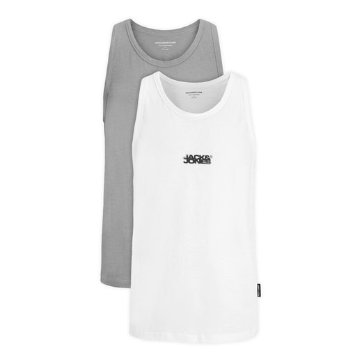 Jack&Jones Komplet 2 tank topów Sago 12284750 Szary Regular Fit ze sklepu MODIVO w kategorii T-shirty męskie - zdjęcie 183904315
