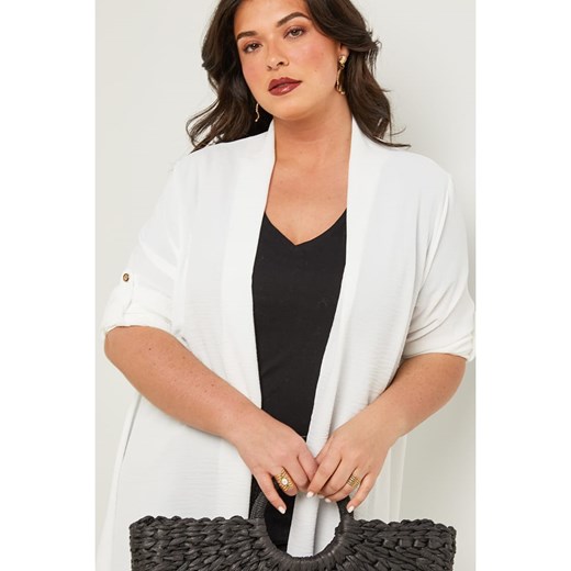 Curvy Lady Kardigan w kolorze białym Curvy Lady 48/50 okazja Limango Polska