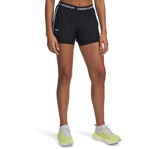Under Armour Szorty funkcyjne 2w1 w kolorze czarnym ze sklepu Limango Polska w kategorii Szorty - zdjęcie 183905669