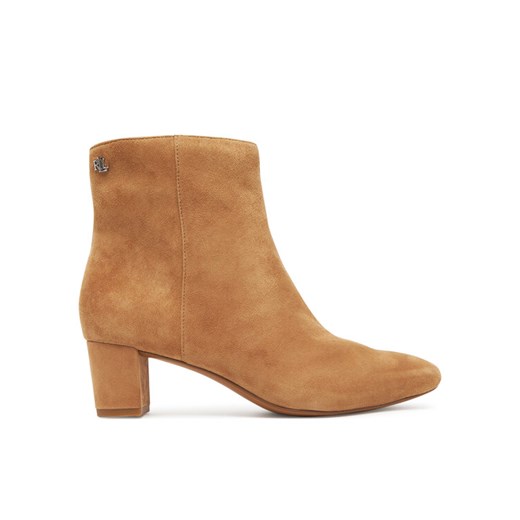 Botki LAUREN RALPH LAUREN 802974504001 Beżowy ze sklepu eobuwie.pl w kategorii Botki - zdjęcie 183906288