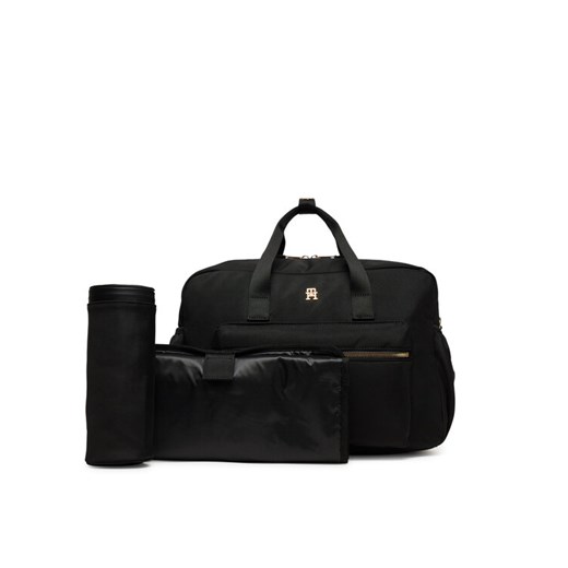 Torba Tommy Hilfiger Th Essential Changing Bag AU0AU01997 Czarny ze sklepu eobuwie.pl w kategorii Torby podróżne - zdjęcie 183906396
