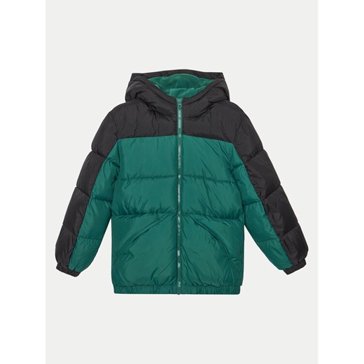 United Colors Of Benetton Kurtka zimowa 2WU0CN05H Zielony Regular Fit ze sklepu MODIVO w kategorii Kurtki chłopięce - zdjęcie 183907486
