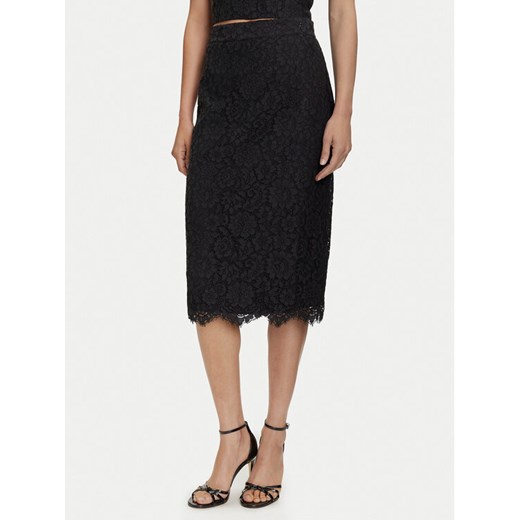Guess Spódnica midi W5YD12 WHD00 Czarny Regular Fit ze sklepu MODIVO w kategorii Spódnice - zdjęcie 183907528