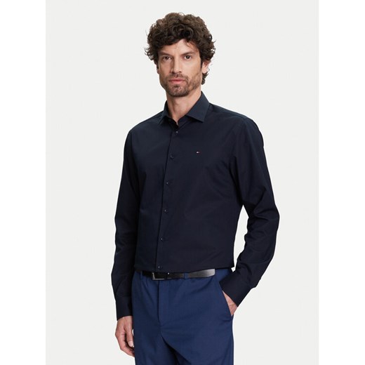 Tommy Hilfiger Koszula MW0MW38347 Granatowy Slim Fit ze sklepu MODIVO w kategorii Koszule męskie - zdjęcie 183907537