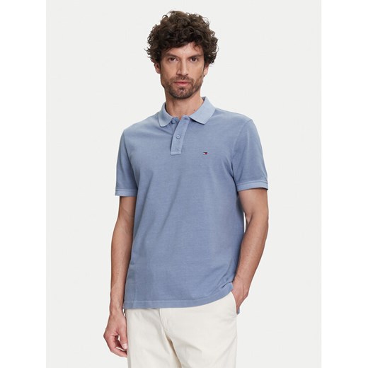 Tommy Hilfiger Polo MW0MW34757 Niebieski Regular Fit ze sklepu MODIVO w kategorii T-shirty męskie - zdjęcie 183907706