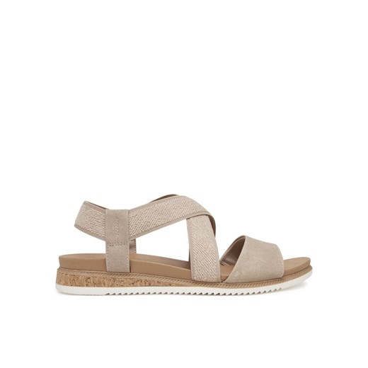Skechers Sandały BOBS Desert Kiss Low 114705/TPE Beżowy ze sklepu MODIVO w kategorii Sandały damskie - zdjęcie 183907766