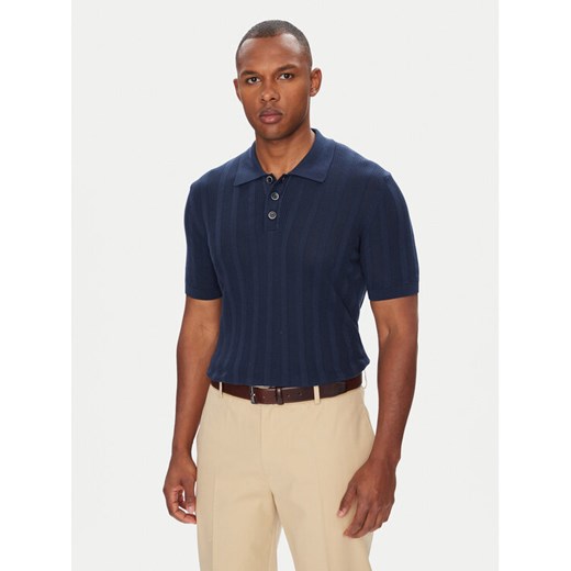Baldessarini Polo B4 50024.5232 Granatowy Slim Fit ze sklepu MODIVO w kategorii T-shirty męskie - zdjęcie 183907768
