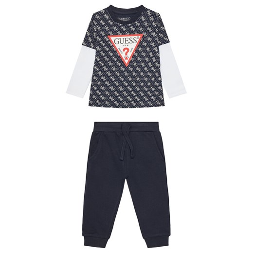 Guess Komplet dziecięcy N5YG00 K8HM4 Granatowy Regular Fit ze sklepu MODIVO w kategorii Komplety chłopięce - zdjęcie 183907776