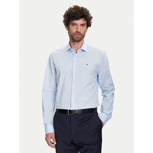 Tommy Hilfiger Koszula MW0MW38347 Błękitny Slim Fit ze sklepu MODIVO w kategorii Koszule męskie - zdjęcie 183907795