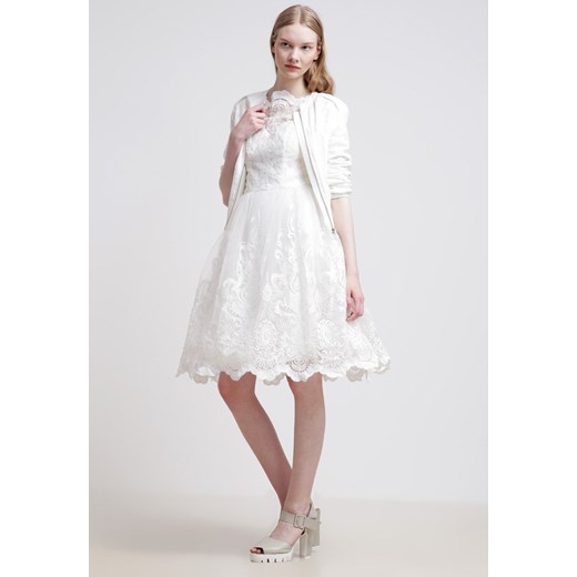 Chi Chi London Sukienka koktajlowa white zalando bialy bez wzorów/nadruków