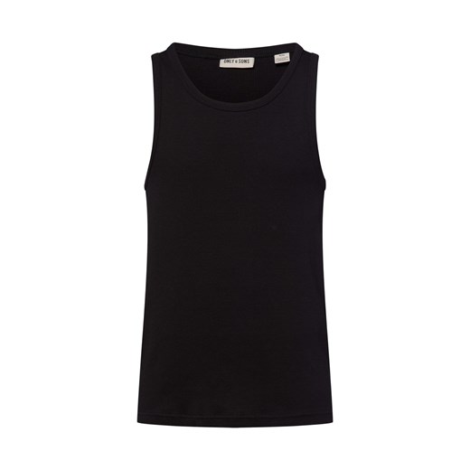 Only&Sons Męski podkoszulek - Onstanner Mężczyźni Bawełna czarny jednolity ze sklepu vangraaf w kategorii T-shirty męskie - zdjęcie 183909486