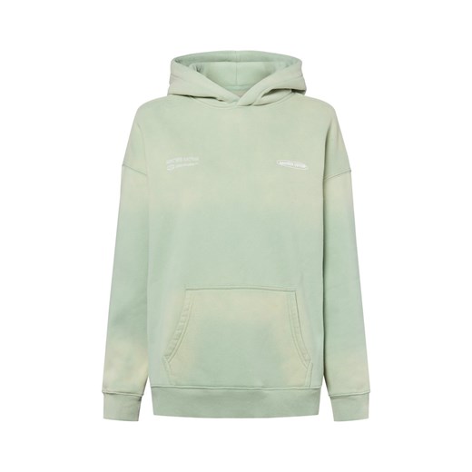 Another Cotton Lab Damska bluza z kapturem - Matcha Lab Kobiety miętowy jednolity ze sklepu vangraaf w kategorii Bluzy damskie - zdjęcie 183909518