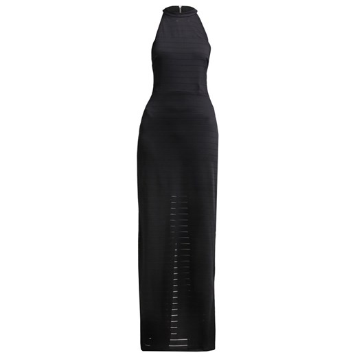 Lipsy Długa sukienka black zalando czarny abstrakcyjne wzory