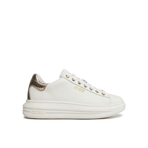 Guess Sneakersy Vibo FL8VIB LEA12 Biały ze sklepu MODIVO w kategorii Buty sportowe damskie - zdjęcie 183910637