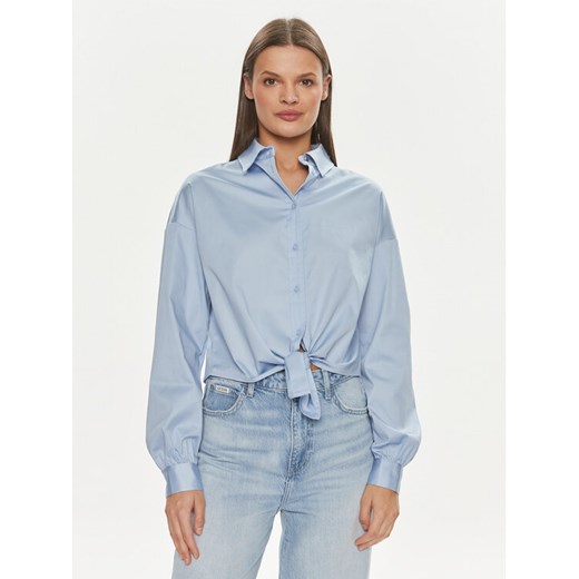 Guess Koszula W4RH59 WE2Q0 Niebieski Slim Fit ze sklepu MODIVO w kategorii Koszule damskie - zdjęcie 183910755