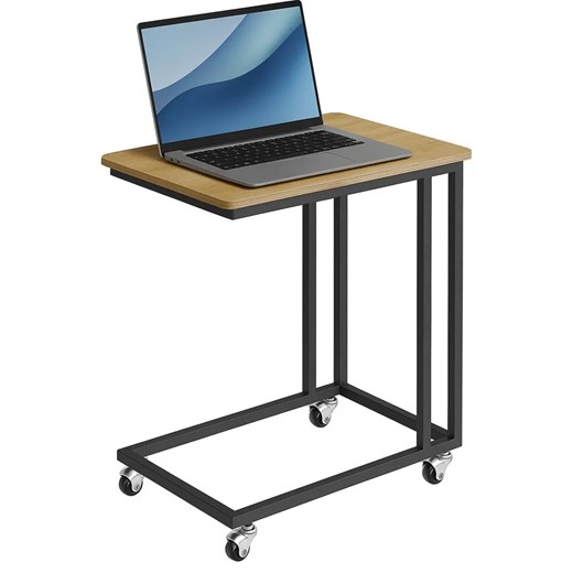 Loftowy Mobilny Stolik Pod Laptopa Dąb Sonoma M7-A63 ze sklepu Edinos.pl w kategorii Stoliki kawowe - zdjęcie 183912715