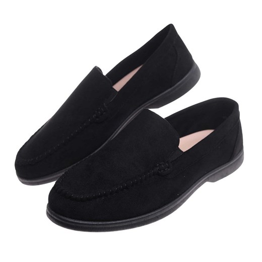 Buty męskie wsuwane czarne mokasyny /G2-1 17826 T288/ ze sklepu Pantofelek24.pl w kategorii Mokasyny męskie - zdjęcie 183912798