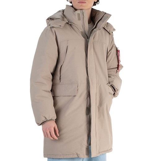 Kurtka Alpha Industries Puffer Parka 148124679 - beżowa ze sklepu streetstyle24.pl w kategorii Kurtki męskie - zdjęcie 183912805