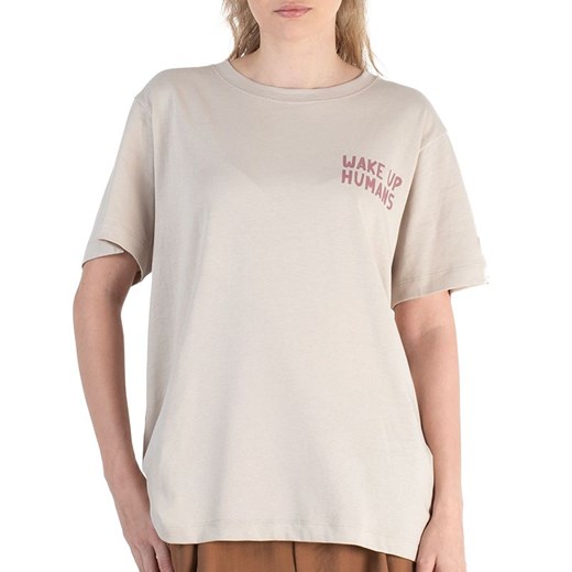 Koszulka Champion Crewneck 117497-ES057 - beżowa ze sklepu streetstyle24.pl w kategorii Bluzki damskie - zdjęcie 183912806