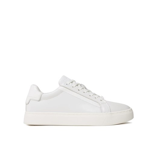 Sneakersy Calvin Klein Clean Cup Lace-Nano Mono Mix HW0HW01592 Biały ze sklepu eobuwie.pl w kategorii Buty sportowe damskie - zdjęcie 183913447