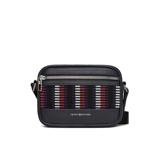 Saszetka Tommy Hilfiger Th Corp Leather Camera AM0AM12722 Granatowy ze sklepu eobuwie.pl w kategorii Saszetki - zdjęcie 183913456