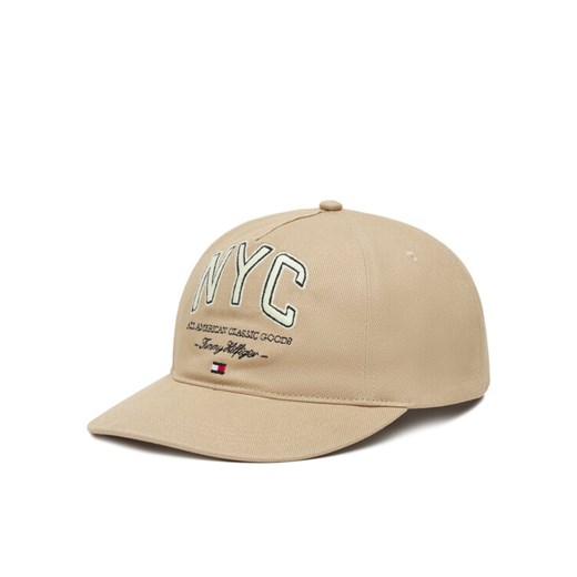 Czapka z daszkiem Tommy Hilfiger Flag Seasonal 5 Panel AM0AM13562 Beżowy ze sklepu eobuwie.pl w kategorii Czapki z daszkiem męskie - zdjęcie 183913595