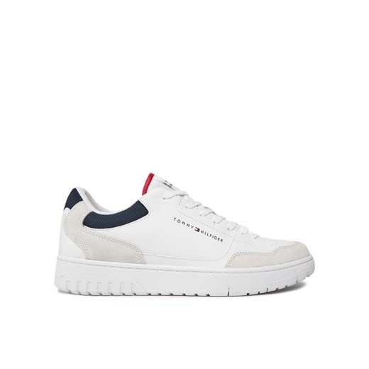 Sneakersy Tommy Hilfiger Th Basket Core Lth Mix Ess FM0FM05058 Biały Tommy Hilfiger 44 eobuwie.pl