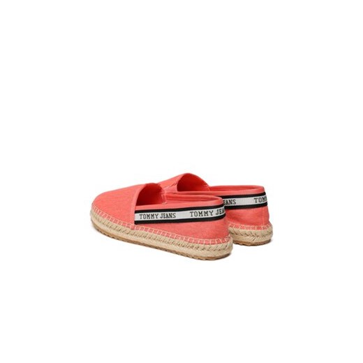 Espadryle Tommy Jeans Tjw Flatform Webbing Espadrille EN0EN02362 Koralowy Tommy Jeans 40 eobuwie.pl