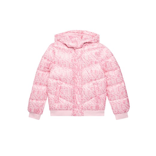 Guess Kurtka zimowa J5YL02 WEGY0 Różowy Regular Fit ze sklepu MODIVO w kategorii Kurtki dziewczęce - zdjęcie 183915209